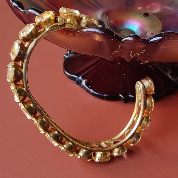 Bounkit I Stunning GP Citrine Hinged Cuff bracelet - Picture 5 of 15